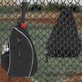 thumbnail image 4 of Tennis Racket Bag | Adjustable Shoulder Strap | Large Capacity Backpack | Multifunctional Sports Bag for Tennis Badminton Pickleball | 13" x 5.5" x 19.3" | White Pink Black, 4 of 9