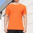 thumbnail image 2 of Dagugfen Tops for Men Summer Short Sleeve Round Neck Lightweight Casual Basic Tee Shirts Solid Color, 2 of 6