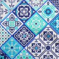 thumbnail image 1 of oneOone Cotton Silk Blue Fabric Abstract Traditional Sewing Craft Projects Fabric Prints By Yard 42 Inch Wide, 1 of 4