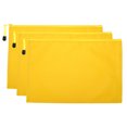thumbnail image 1 of Unique Bargains Waterproof Zipper File Bags, A4 Document Holders for Office, Yellow 3 Pack, 1 of 6