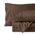thumbnail image 1 of Bare Home Premium 1800 Collection 3-Piece Bed Sheet Set, Twin-XL, Cocoa, 1 of 9