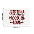 thumbnail image 5 of Danhjin Napperon Napperon Napperons de la Saint-Valentin Napperons Isolants Tapis de Tasse Tapis en Lin Tapis de Table Imprimés Napperons, 5 of 5
