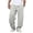 Grey, variant on Pisexur Trousers for Men Solid Color Wide Leg Loose Sweatpants for Men Open Bottom Drawstring Waist Workout Gym Baggy Pants Men's Pants S-2XL