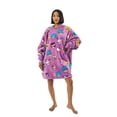 thumbnail image 1 of Hello Kitty x Friends Characters Purple Oversized Hooded Sweater, 1 of 7