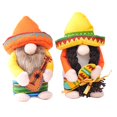 thumbnail image 1 of 2Pcs Fiesta Gnome Couple Cinco De Mayo Tomte for Mexican Taco Tuesday Elf Dwarf for Home Kitchen Tiered Tray Decorations, 1 of 9