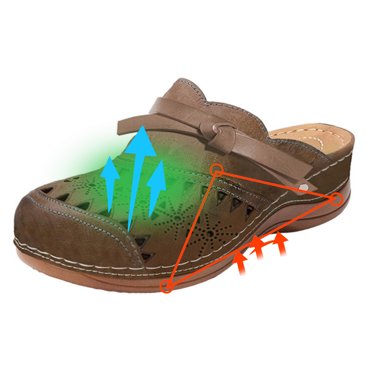 Cameland Sandales Compensées Décontractées de Mode pour Femmes Dames Chaussures Pantoufles d'Extérieur