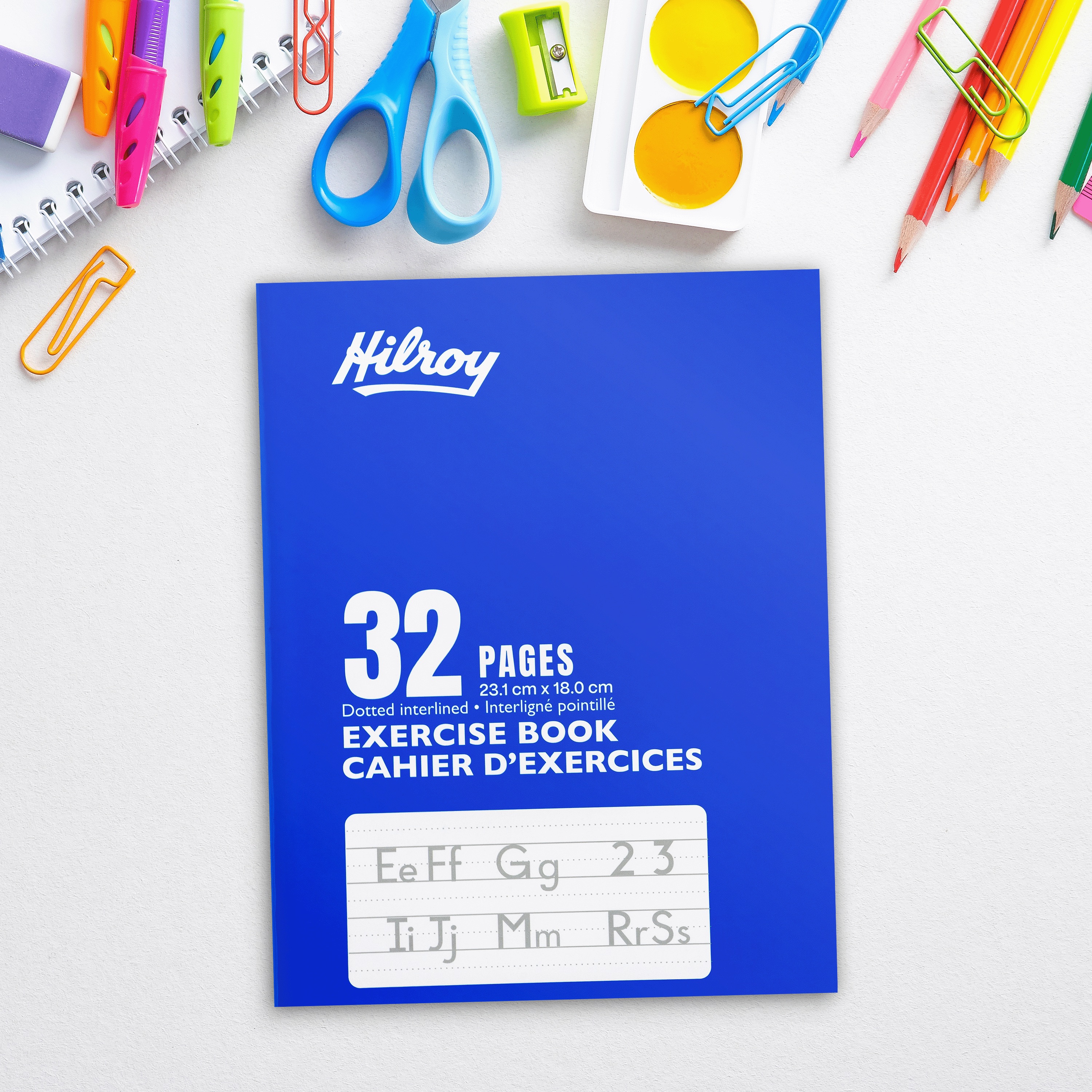 Cahier cousu laminé Hilroy® interligné à points 32 pages