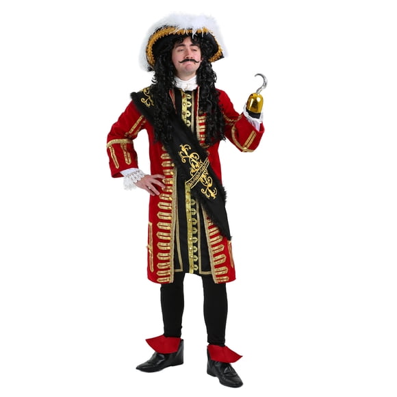 Elite Captain Hook Costume Captain Hook Pirate Costume Adult