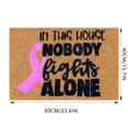 thumbnail image 3 of Tapis d'Entrée de Sensibilisation au Cancer avec Ruban Non - Intérieur Extérieur Tapis Personnalisable, 3 of 8