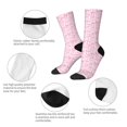 thumbnail image 4 of Lsque Ribbon Bow Printed Men's Crew Socks, Soft Durable Breathable Moisture-Wicking with Odor Control Cotton socks, 4 of 6