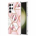 thumbnail image 1 of Samsung Galaxy S23 Ultra Case Diamond Platinum Collection Hybrid Bumper Protective Phone Case, Soft, Sleek Protection, Slim Design, Matte Finish - Pink, 1 of 5