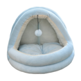 thumbnail image 1 of Lit pour Chat Intérieur, Nid de Chat, Confortable Semi-Fermé Lavable, Tente pour Animaux de Compagnie M Bleu Clair, 1 of 7
