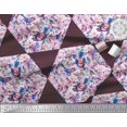 thumbnail image 3 of Soimoi Velvet Fabric Leaves,Bird & Floral Patchwork Print Fabric by Yard 58 Inch Wide, 3 of 3