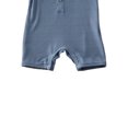 thumbnail image 4 of SUNSIOM Baby Summer Romper, Solid Sleeveless Button Closure Ribbed Jumpsuit, 4 of 10