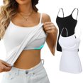 thumbnail image 1 of ORUYROP Débardeurs en Coton avec Bretelles Spaghetti Réglables Couche Cami Col Rond S - 5X, 1 of 7