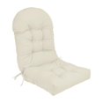 thumbnail image 3 of GROWTH TANK Coussin de Chaise à Dossier Haut Imperméable Coussin de Chaise pour Salon Extérieur Balcon Beige, 3 of 9