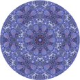 thumbnail image 1 of Ahgly Company Tapis d'Intérieur Lavable en Machine Carré Transitionnel Bleu Ciel, 3 Pieds Carré, 1 of 7