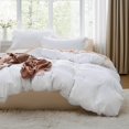 thumbnail image 1 of Bedsure White Duvet Cover Queen Size - Soft Prewashed Queen Duvet Cover Set, 3 Pieces, 1 Duvet Cover 90x90 Inches with Zipper Closure and 2 Pillow Shams, Comforter Not Included, 1 of 6
