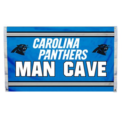 Carolina Panthers Man Cave 3 x 5 Flag w/ 4 Grommets