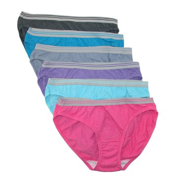 Fruit of the Loom Culotte Bikini Chinée (Lot de 6) (pour Femmes)