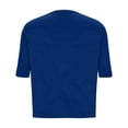 thumbnail image 4 of Besolor Hauts d'Entraînement pour Femmes Col Rond T-Shirt à Manches Courtes Été Décontracté Ample Côté Ajouré Athlétique Course Court, 4 of 6