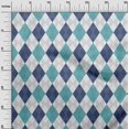 thumbnail image 3 of oneOone Polyester Spandex Blue & Green Fabric Check Argyle Sewing Craft Projects Fabric Prints By Yard 56 Inch Wide, 3 of 4