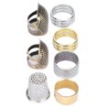 thumbnail image 1 of Sewing Thimbles For Fingers, Adjustable Thimble Fingertip Protector Sewing Thimble Ring, For Embroidery,DIY Handwork Hand Sewing,Needlework Sewing Supplies, 1 of 8
