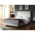 thumbnail image 2 of Best Master Valentina Fabric Upholstered Wingback Queen Platform Bed - Beige, 2 of 3