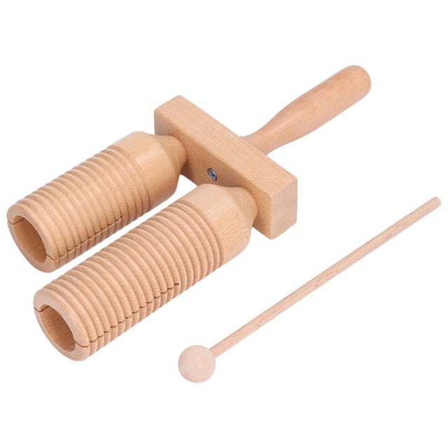 Guiro Instrument,Percussion Wooden Guiro Threaded Guiro Percussion Instruments Wooden Guiro Instrument Professionally Tested