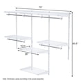 thumbnail image 2 of Patiojoy Wall Mounted Custom Closet Adjustable Hanging Storage Organizer Rack, 2 of 5