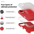 thumbnail image 3 of KOMI Compatible with iPhone 16 Pro Max Case, Premium Liquid Silicone Case, Full Body Protective Cover, Shockproof, Slim Phone Case, Anti-Scratch Soft Microfiber Lining, 6.9 inch Red, 3 of 5