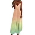 thumbnail image 2 of Ovzne Robes Grande Taille pour Femmes aux Courbes Robe Robes d'Été pour Femmes Imprimé Sans Manches Col Rond Robe Robes Décontractées Robe pour Femmes Imprimée Liquidation, 2 of 5