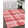 thumbnail image 3 of Ahgly Company Machine Washable Indoor Square Transitional Pastel Pink Area Rugs, 8' Square, 3 of 7
