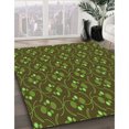 thumbnail image 3 of Ahgly Tapis Rond Lavable en Machine Intérieur Transitionnel Marron, 3 Pieds Rond, 3 of 7