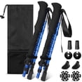 thumbnail image 1 of Foldable Trekking Poles Walking Sticks, Aluminum Camping Hiking Poles Expand from 45.3" to 53.1", 1 of 6