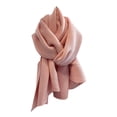 thumbnail image 1 of Decodeary Stay Stylish And Warm Women Luxury Solid Color Single Color And Pleated Scarf light pink, 1 of 6