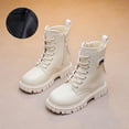 thumbnail image 2 of Bottes pour Filles Nœud Papillon Long Baril Cuir Princesse Mode Automne, 2 of 7