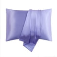thumbnail image 2 of COM1950s Simulated Silk Pillowcase Set for Hair and Skin Care, Soft Hypoallergenic with Envelope Closure, 20x30 Inch Standard Size Gentle on Sensitive Skin, 2 of 8