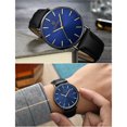 thumbnail image 3 of Heliisoer Men Trendy Ultra Thin Minimalist Watch Stainless Steel Quartz, 3 of 3