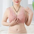 thumbnail image 3 of Clearance Sale 2025 Intimates Women's Adjustable Sports Front Closure Extra-Elastic Breathable Lace Trim Bra, 3 of 9