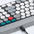 thumbnail image 4 of 2.4G  Keyboard Mouse Set, Compact Desktop Gaming Keyboard And Mouse, Retro Keyboard With Round Keycaps Small Mouse For PC Laptop For, 4 of 8