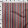 thumbnail image 3 of oneOone Popeline de Coton Tissu Rouge Rayures Matériel de Couture Tissu Imprimé au Mètre 56 Pouces de Large, 3 of 4