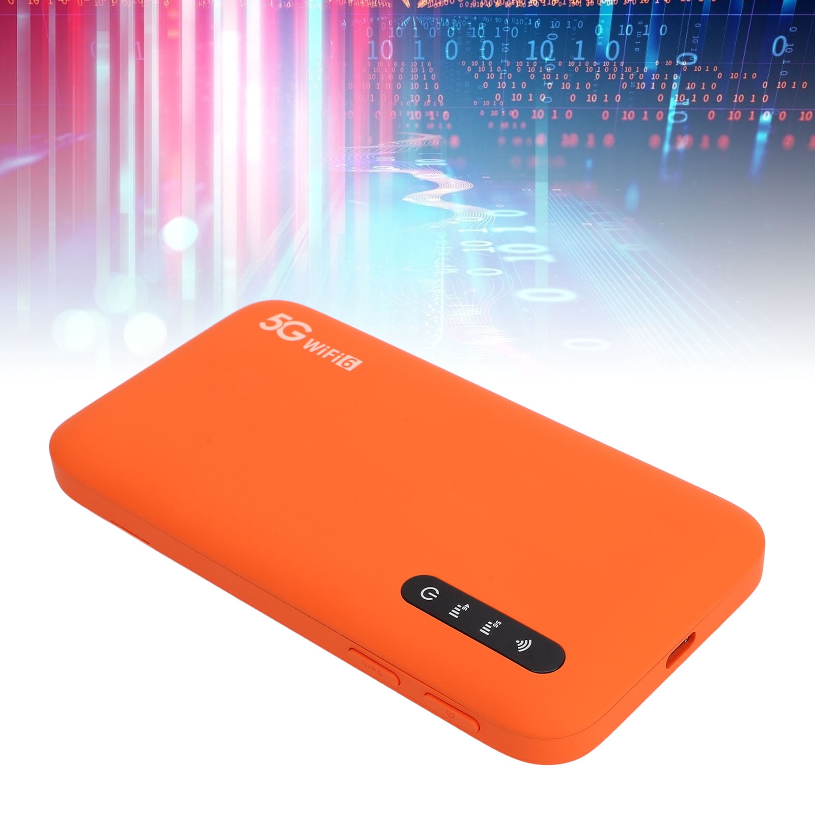 5G Mobile Hotspot, High Speed Secure and Reliable User Friendly LED Dual Band WiFi Hotspot 6100mAh Battery SIM Card Slot IP67 Rating  for Travel or Office