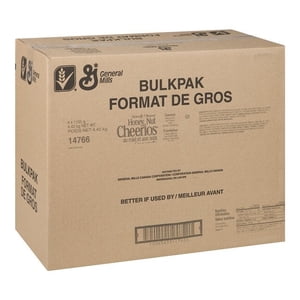 General Mills Honey Noix Cheerios Céréales, Pochette 1105G/Unit, 4 Unités/cas