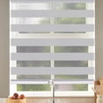 thumbnail image 1 of LUCKUP Cordless Zebra Blinds Roller shades for window Day and Night Blind Dual Layer Light Filtering Shade Light Control Room Darkening Horizontal Window Treatment 21" W X 72" H, Grey, 1 of 7
