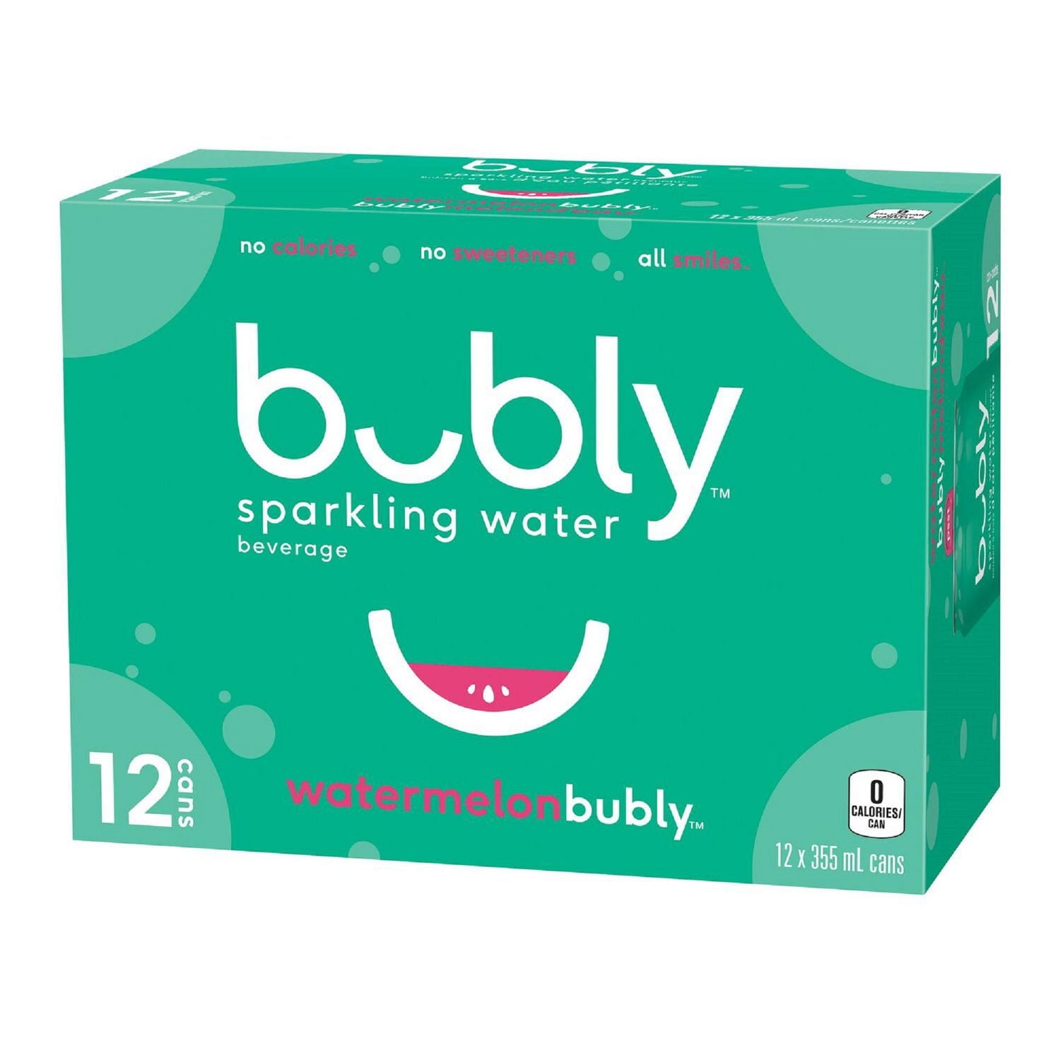 Bubly Watermelon Sparkling Water 12 x355 ml, Cans - Walmart.ca