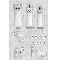 thumbnail image 4 of pitrice Golf Head Covers Mallet Putter Professionals Outdoor Training Equipment 9pcs Iron Cue Grey, 4 of 5