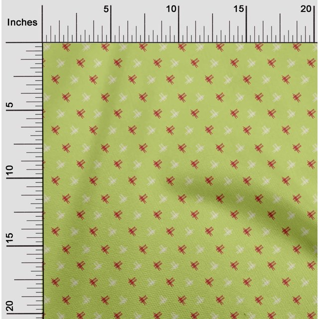 oneOone Georgette Viscose Fabric Hash Sign Kasuri Print Fabric BTY 42 Inch Wide