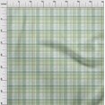 thumbnail image 4 of oneOone Georgette Viscose Green Fabric Check Sewing Craft Projects Fabric Prints By Yard 42 Inch Wide, 4 of 4