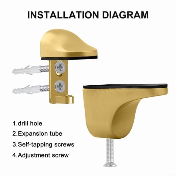Glass Clamp Glass Clamp Shelf Bracket Adjustable Fixing Clip for Wine Cabinet Bathroom Glass Partition Shelving Support Holder Hardware Accessory Mounting Bracket for Wood Glass Shelves